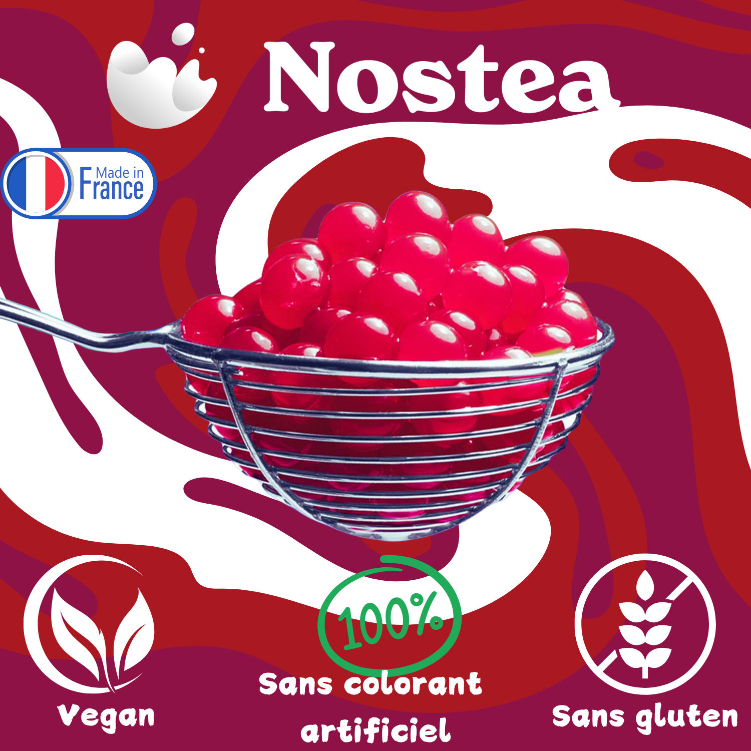 Les Perles de Fruits NOSTEA : 100 % Vegan et Sans Gluten, la Qualité Garantie