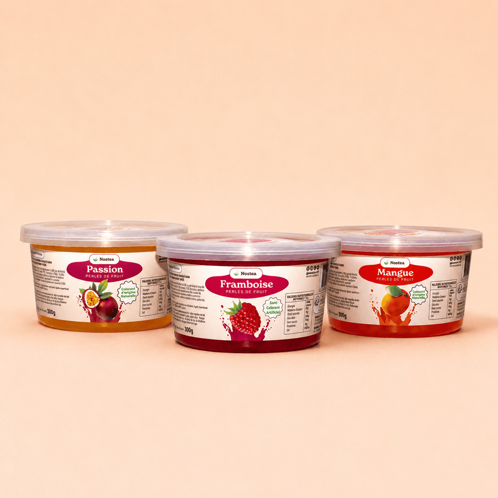 Pack de 3 pots de Perles de Bubble Tea