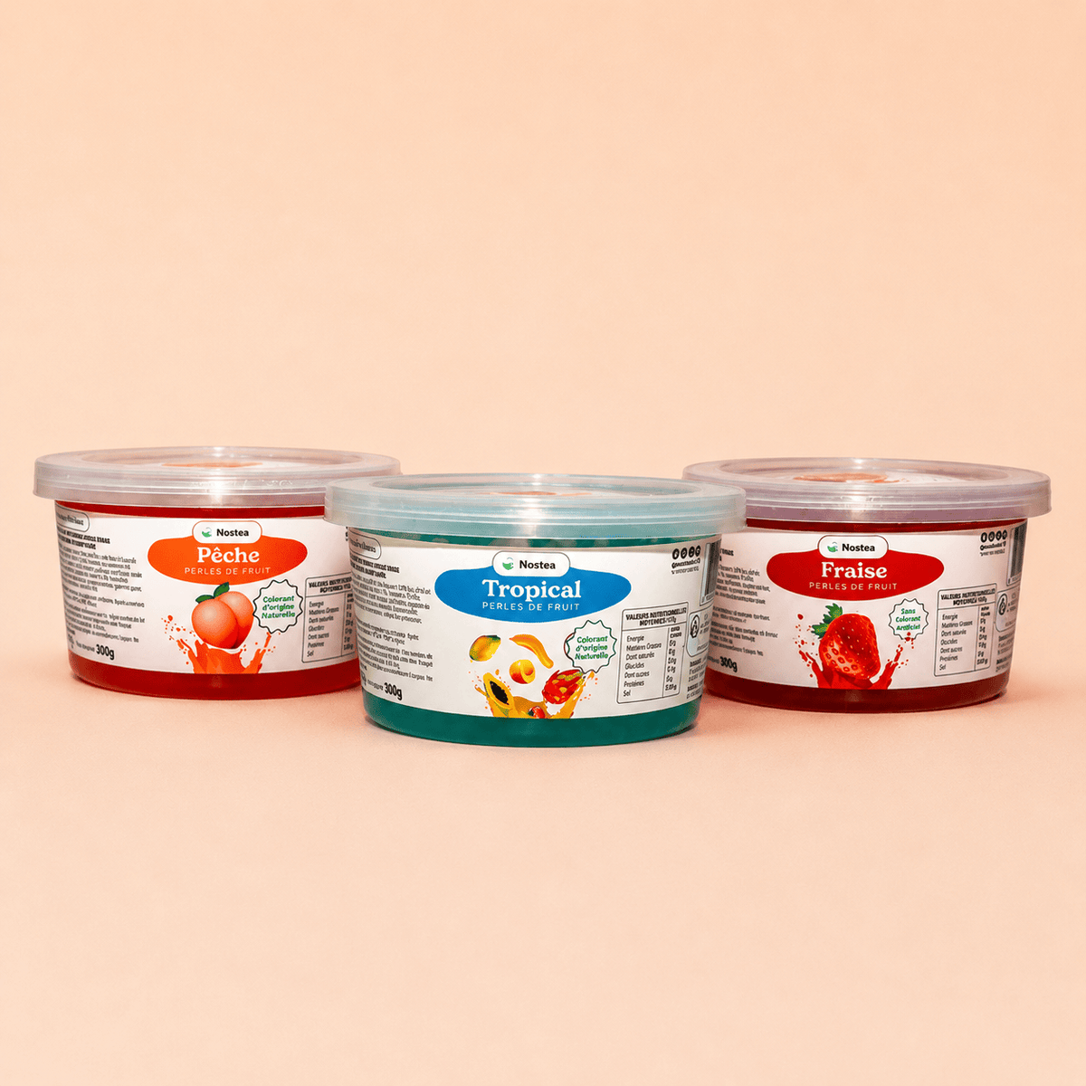 Pack de 3 pots de Perles de Bubble Tea 2