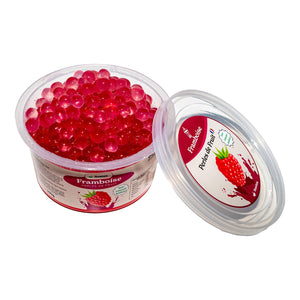 Perles de Bubble Tea framboise carton x 18 en format 450g