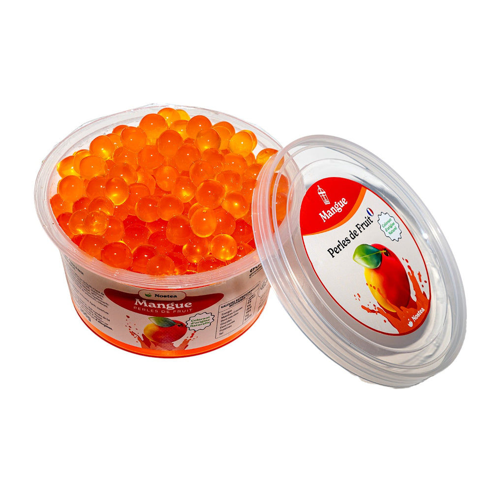 petit pot de perles de bubble tea fruit - mangue