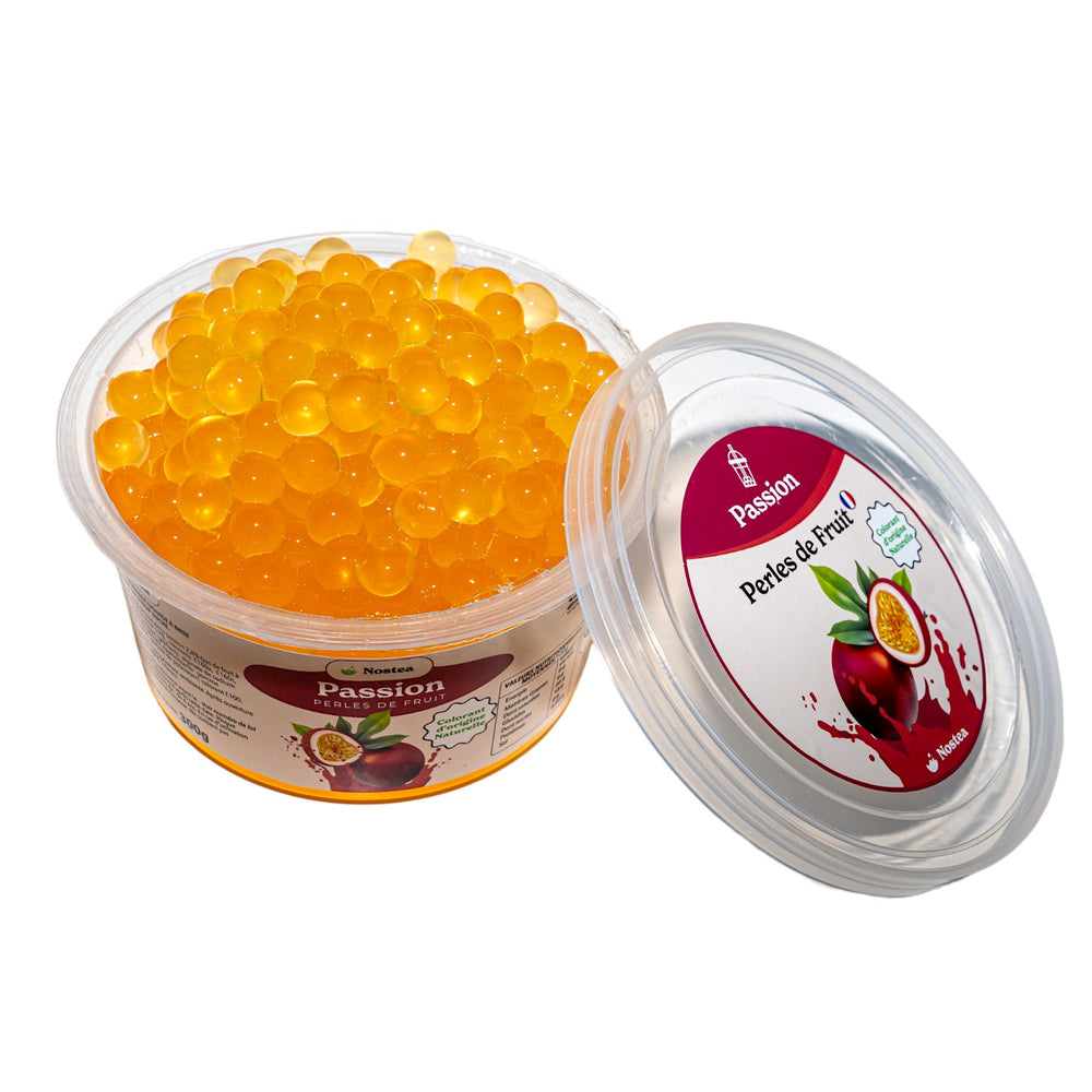 petit pot de perles de bubble tea fruit - passion