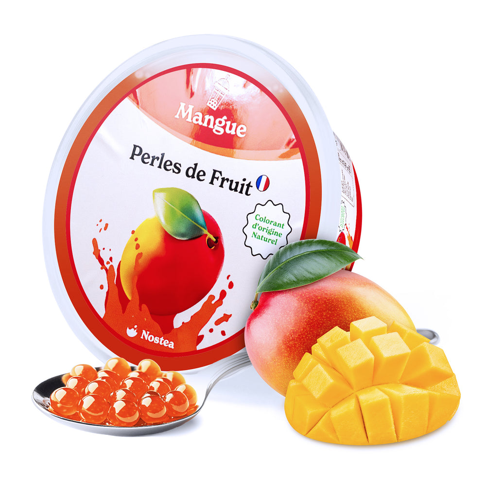 petit pot de perles de bubble tea fruit - mangue