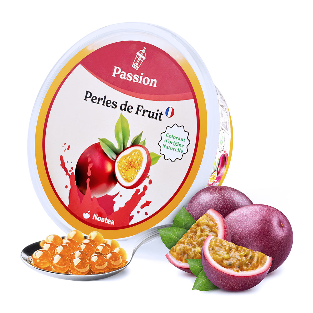 petit pot de perles de bubble tea fruit - passion