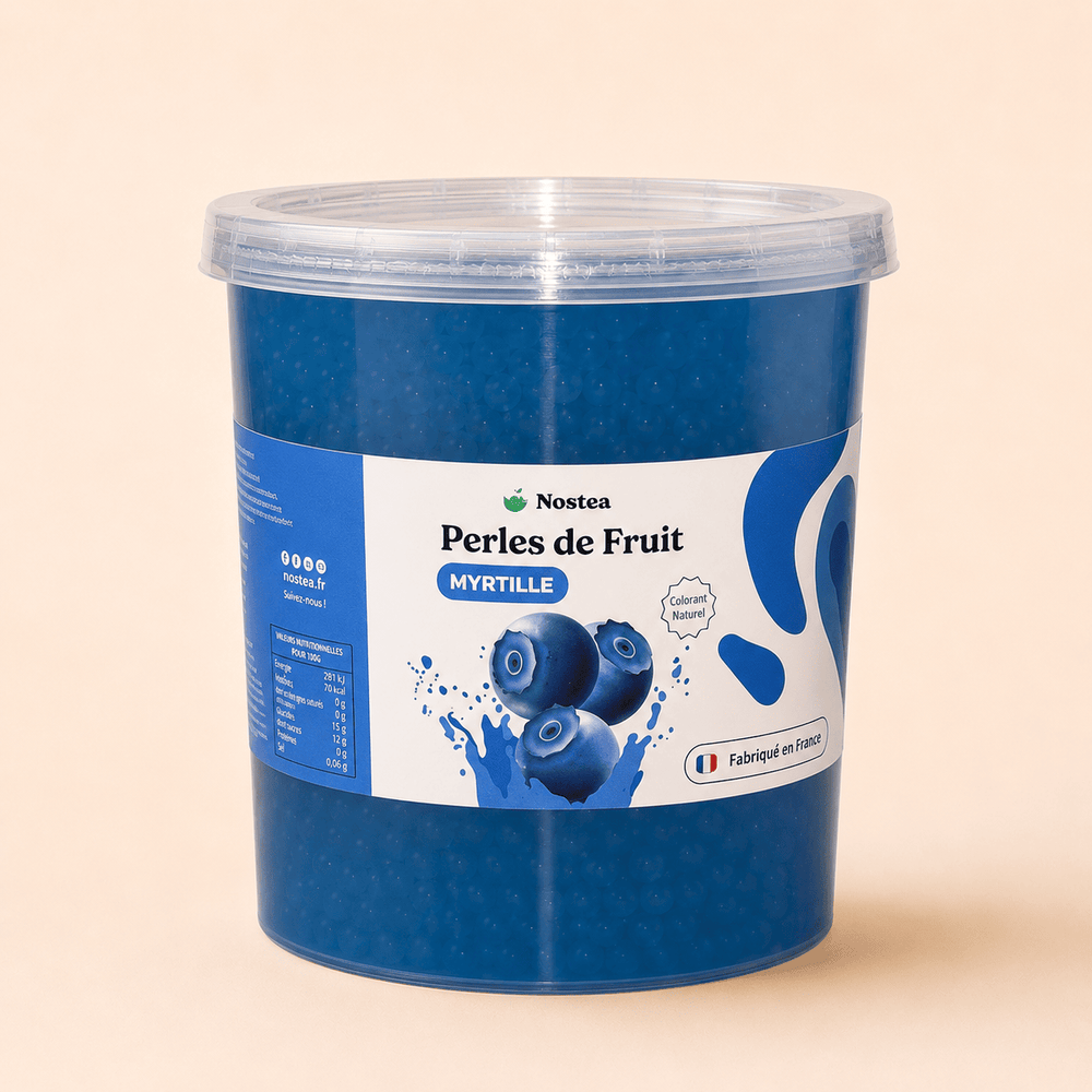 perles de bubble tea myrtille