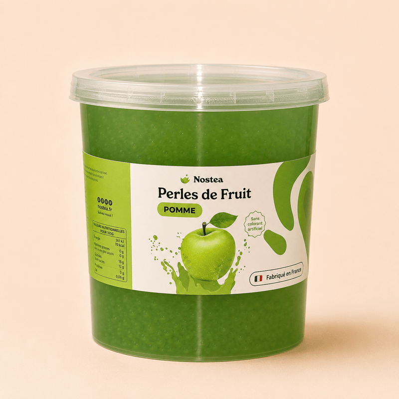 perles de bubble tea pomme