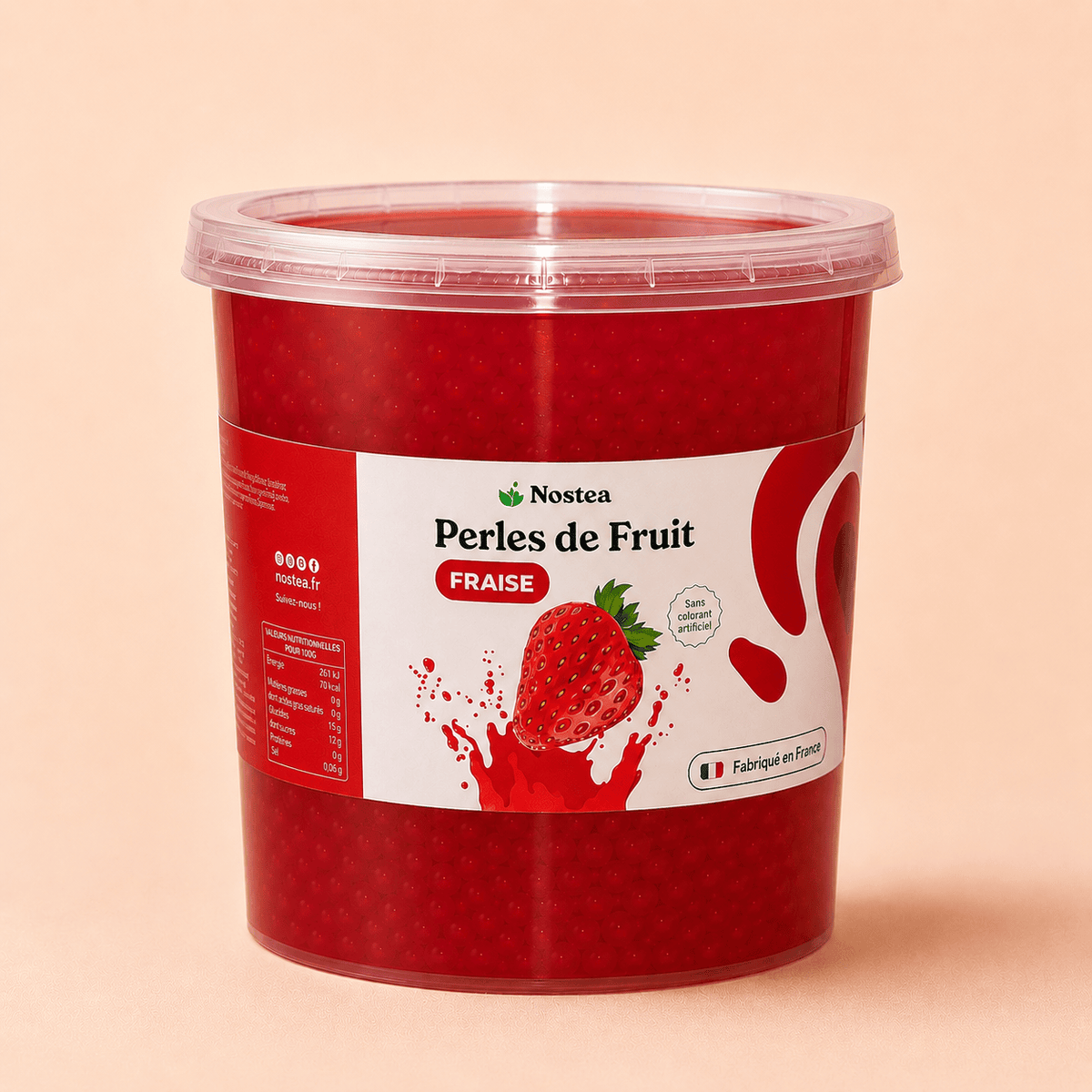 perles de bubble tea fraise