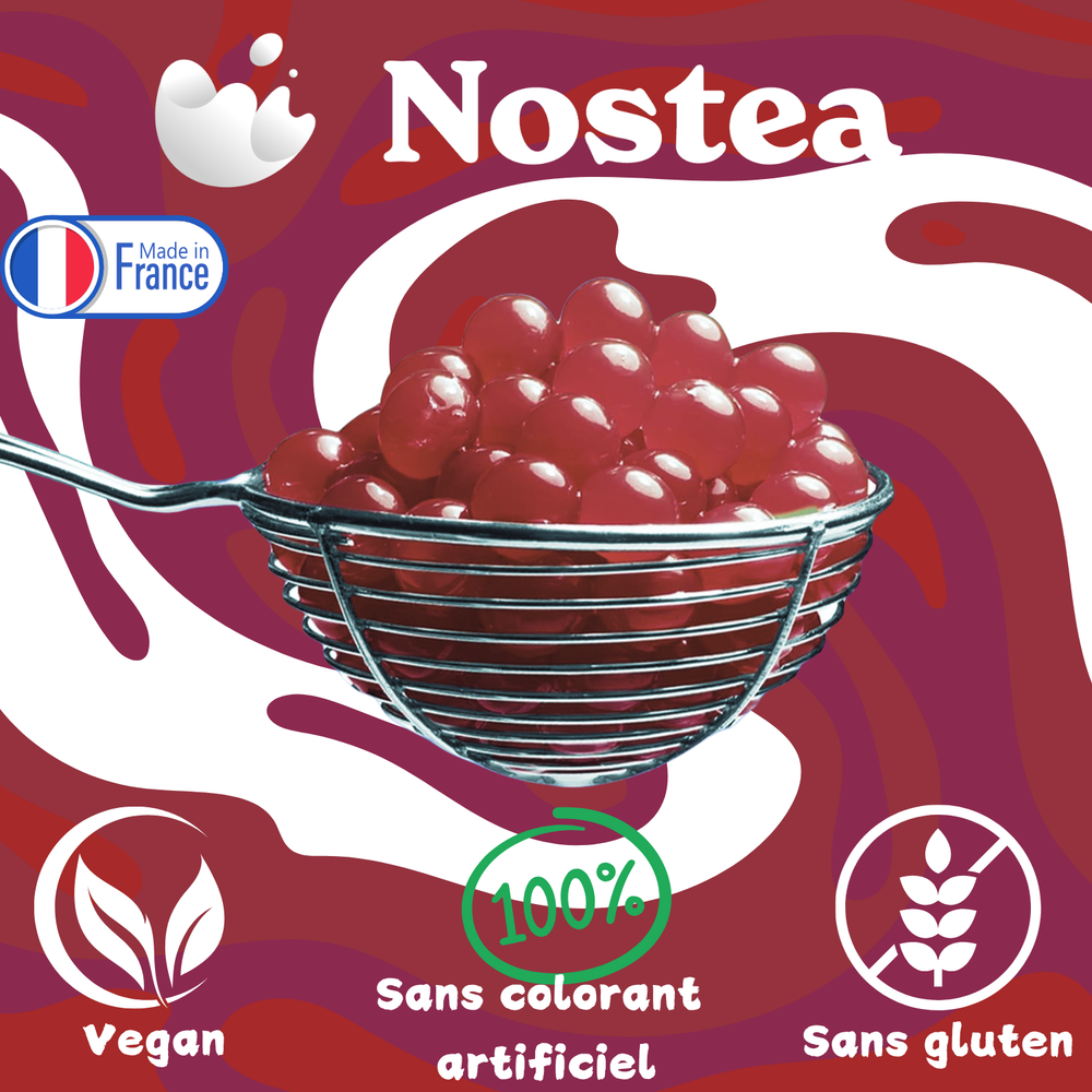 perles de bubble tea cerise