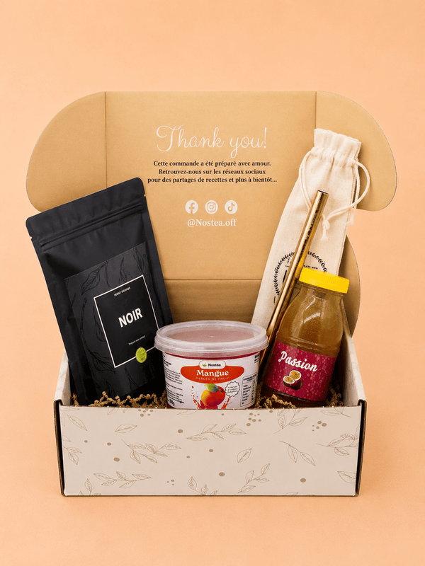 kit bubble tea maison nostea thé noir