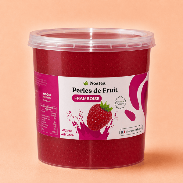 perles de bubble tea framboise