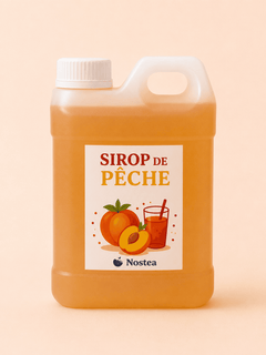 sirop spécial bubble tea pêche