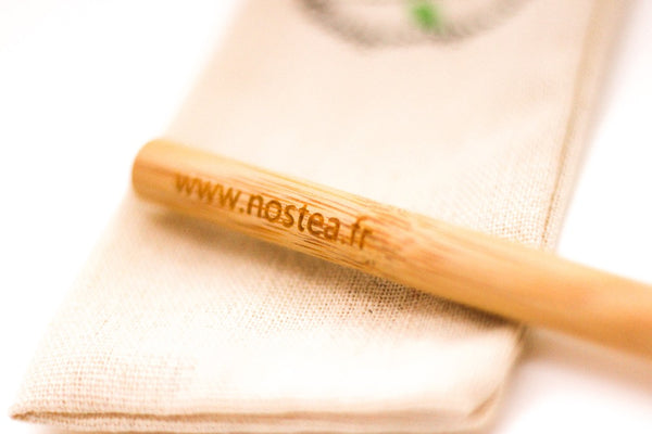 Paille en bambou pour bubble tea de chez nostea