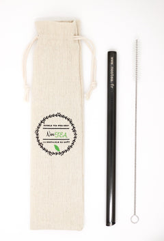 Nostea: Paille pour bubble tea noire